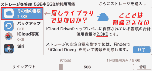 icloud drive strage management