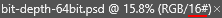 16-bit multiple documents are marked with a #