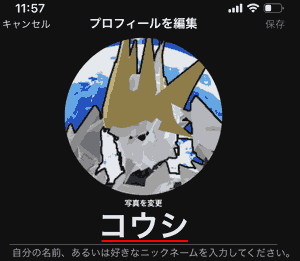 Edit Profile → Enter a name of your choice.